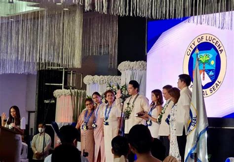 lucena mayor|Son, father take oath as Lucena mayor, vice mayor.